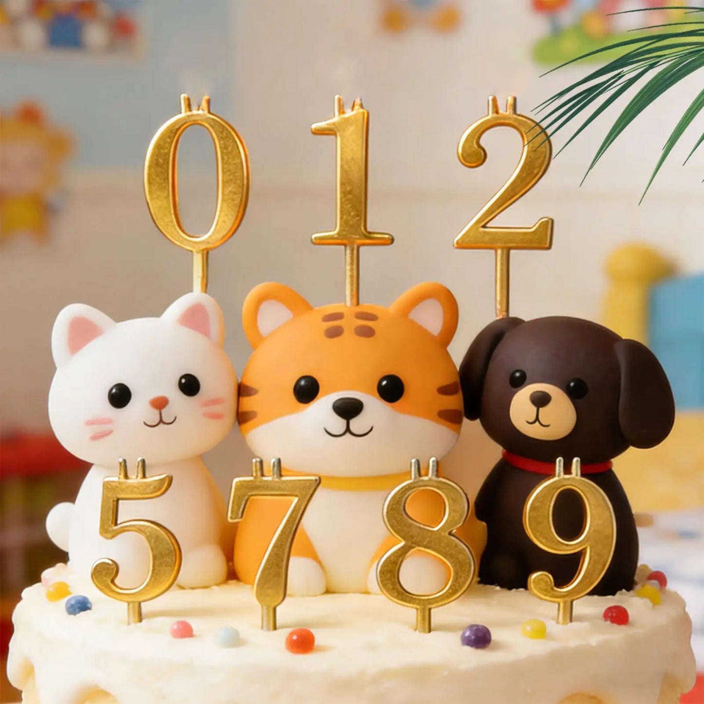 Number Cake Candle Holders 0–9 | Birthday & Party Toppers