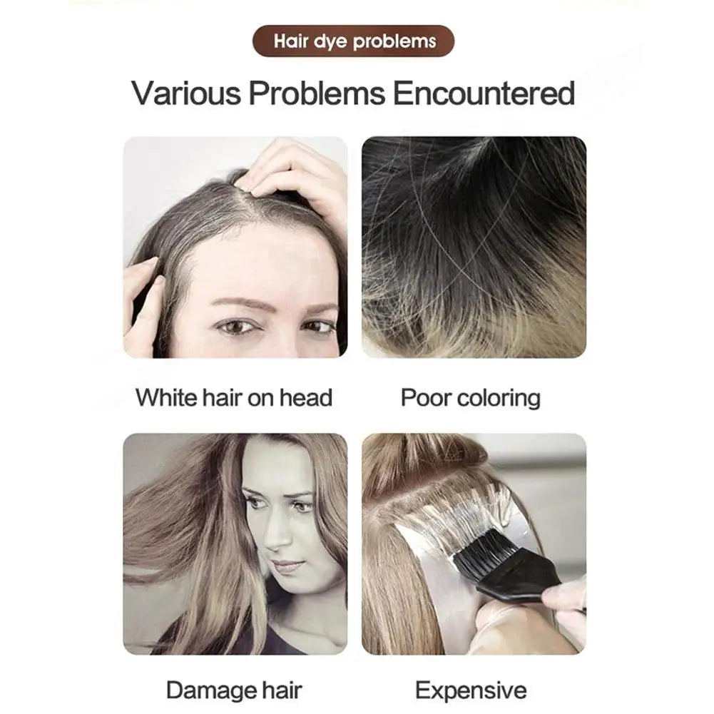3-in-1 Collagen Argan Oil Shampoo Long-Lasting Black Hair Dye Shampoo for Men Women Nourishes Colors Gray Hair, 500ml Formula Peaceful Pleasures Health and Wellness