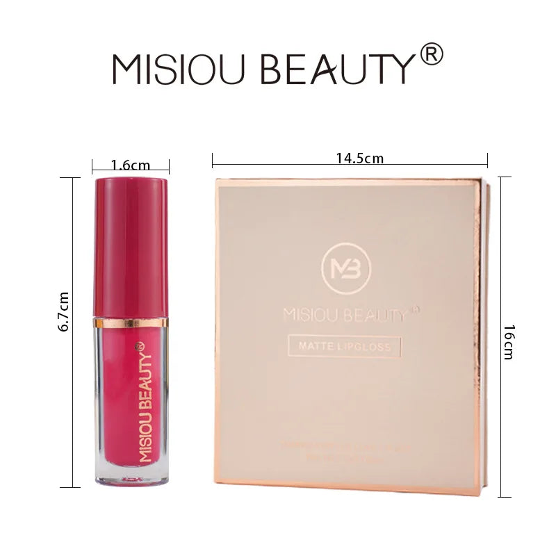 12-Color Liquid Matte & Pearl Lip Gloss Set | Long-Lasting