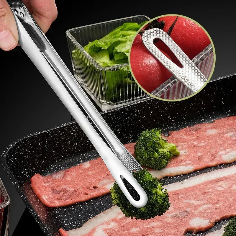 Stainless Steel BBQ & Kitchen Tongs | 24cm & 28cm Food Tongs