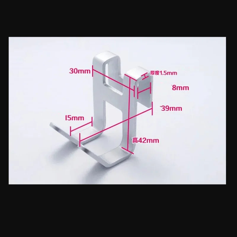 Space Aluminum H-Shape Door Hook – Bathroom & Kitchen Storage