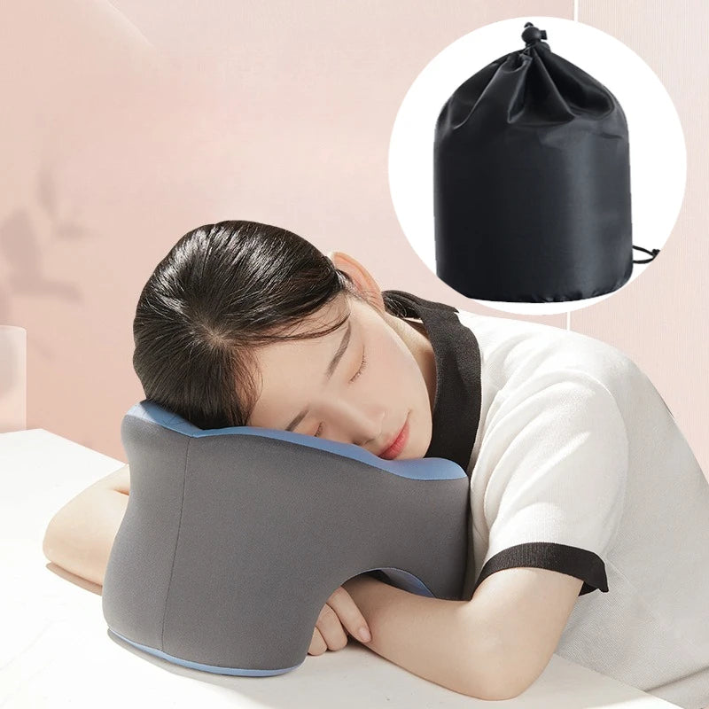Travel U-Shaped PillowNeck and Cervical Spine Pillow Airplane Car Office Home Headrest Neck Support Sleeping Pillow Memory Foam Peaceful Pleasures Health and Wellness