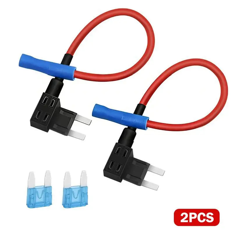 New 2PCS 12V Fuse Holder Add-a-circuit TAP Adapter Micro2 Mini Small Standard ATM Auto Fuse With Peaceful Pleasures Health and Wellness A7