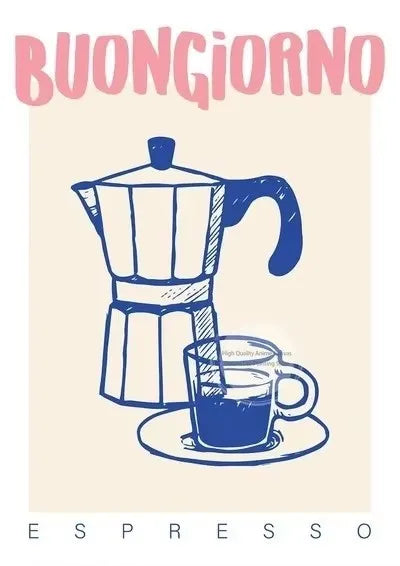 Retro Coffee Club Canvas Print Chic Food Beverage Beige Background Wall Art Posters for Modern Living Room Bedroom Home Decor Peaceful Pleasures Health and Wellness 1 50x70cm Unframed