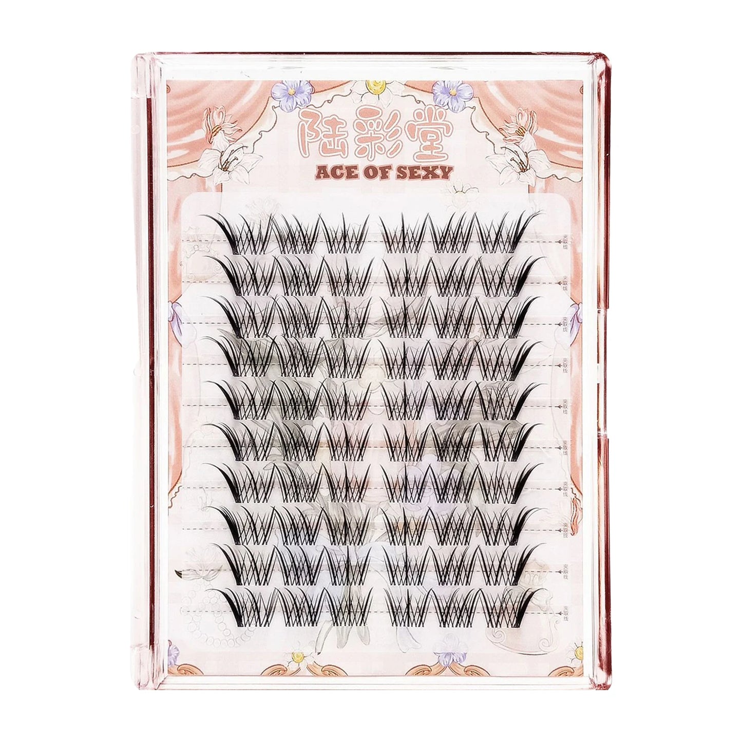 10 Rows Individual Lashes Clusters Segmented Natural Lash Extension Fox-style Flying False Eyelashes Makeup Tool Peaceful Pleasures Health and Wellness style 4