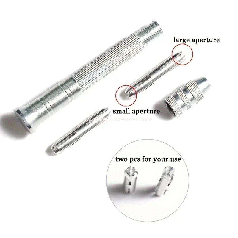 Leather Sewing Awl Kit - 4Pcs Replaceable Needles, DIY Shoe Repair & Canvas Tent Stitching Tool Silver Leather Sewing Awl Peaceful Pleasures Health and Wellness