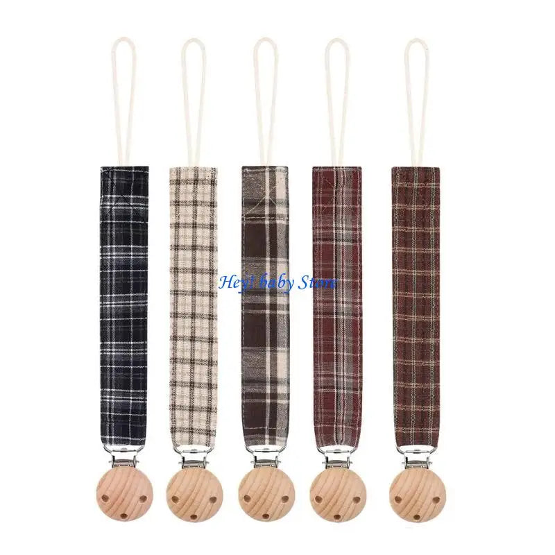5-Pack Baby Pacifier Clip Chain | Crib & Stroller Holder
