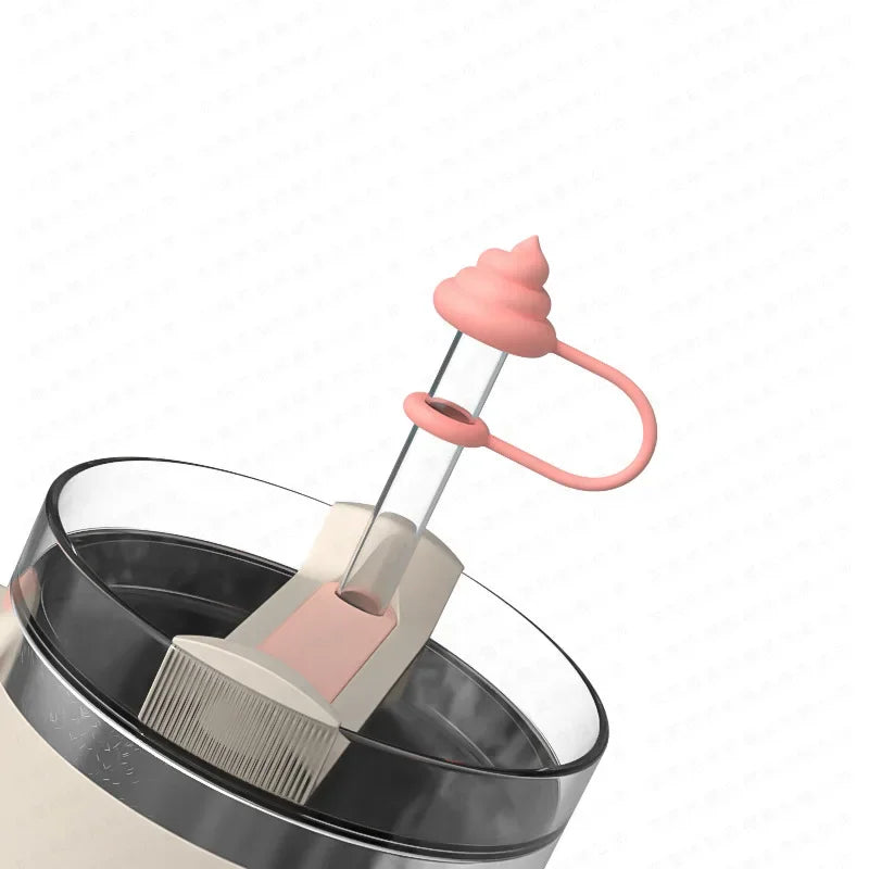Silicone Anti-Overflow Lid for Stanley Cups & Tumblers Cup Lid Accessory Peaceful Pleasures Health and Wellness 1PC-Pink
