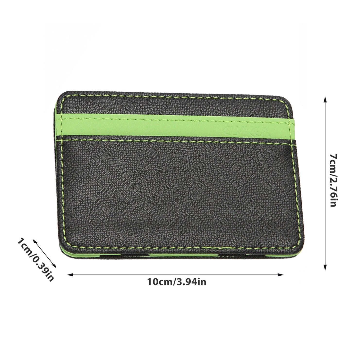 Ultra Thin Magic Card Holder Water-Resistant Durable PU Wallet for Men Women Adults Elders Peaceful Pleasures Health and Wellness