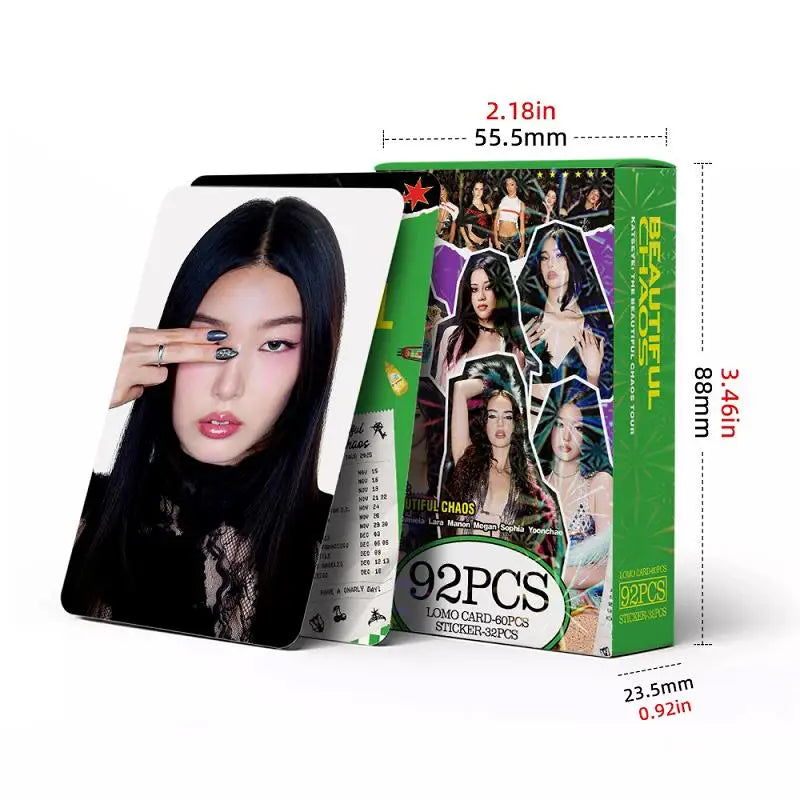 KATSEYE Beautiful Chaos Album Photo Cards Stickers Manon Daniela Lara