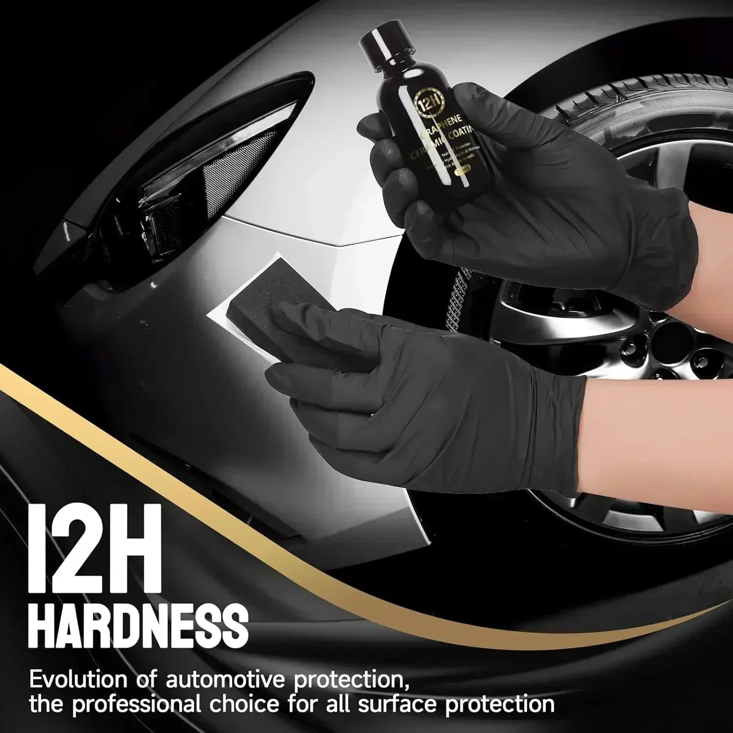 12H Graphene Ceramic Coating with Self Healing and UV Track Technology Car Detailing Professionals 10+ Years of Protection Peaceful Pleasures Health and Wellness