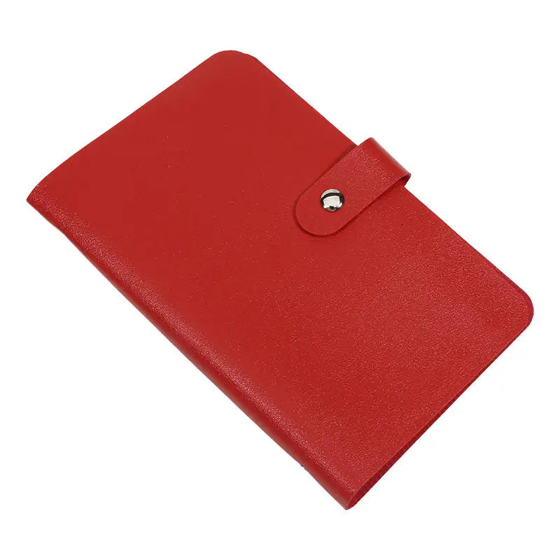 Savings Money Book Banknote Album Money Holder Solid Color Album Cash Collect Book Money Saving Organizer Photocard Holder Peaceful Pleasures Health and Wellness Red