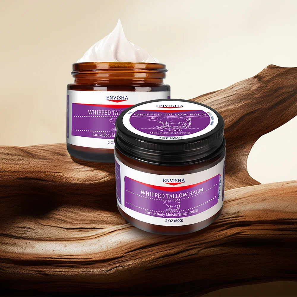 Whipped Tallow Balm Face Cream – Collagen & Hyaluronic Acid Peaceful Pleasures Health and Wellness