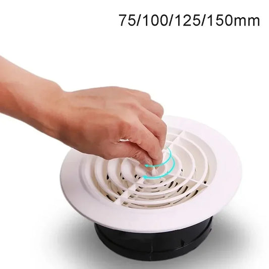 Round Adjustable Air Vent Grille Cover 75mm–150mm | ABS Air Vent Grille Cover Oasis Select 150mm