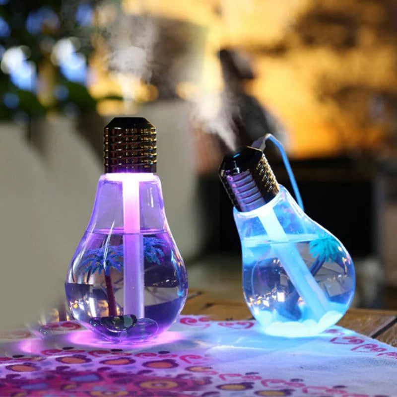 Usb Led Night Light Personal Desktop Humidifier Led Lights Home Bedroom Office Study Car Air Humidifier Room Decor Lamp Peaceful Pleasures Health and Wellness