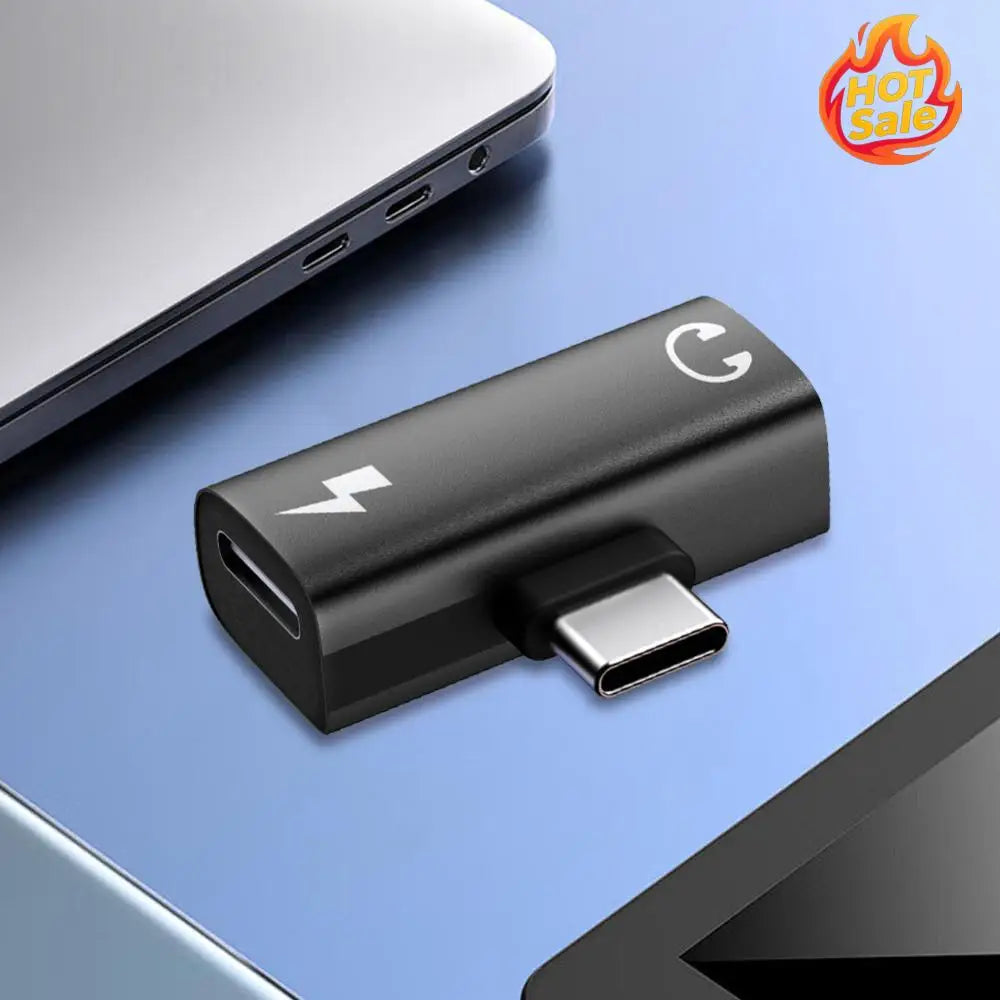 2-in-1 USB-C to 3.5mm Audio & PD 30W Charging Adapter Splitter
