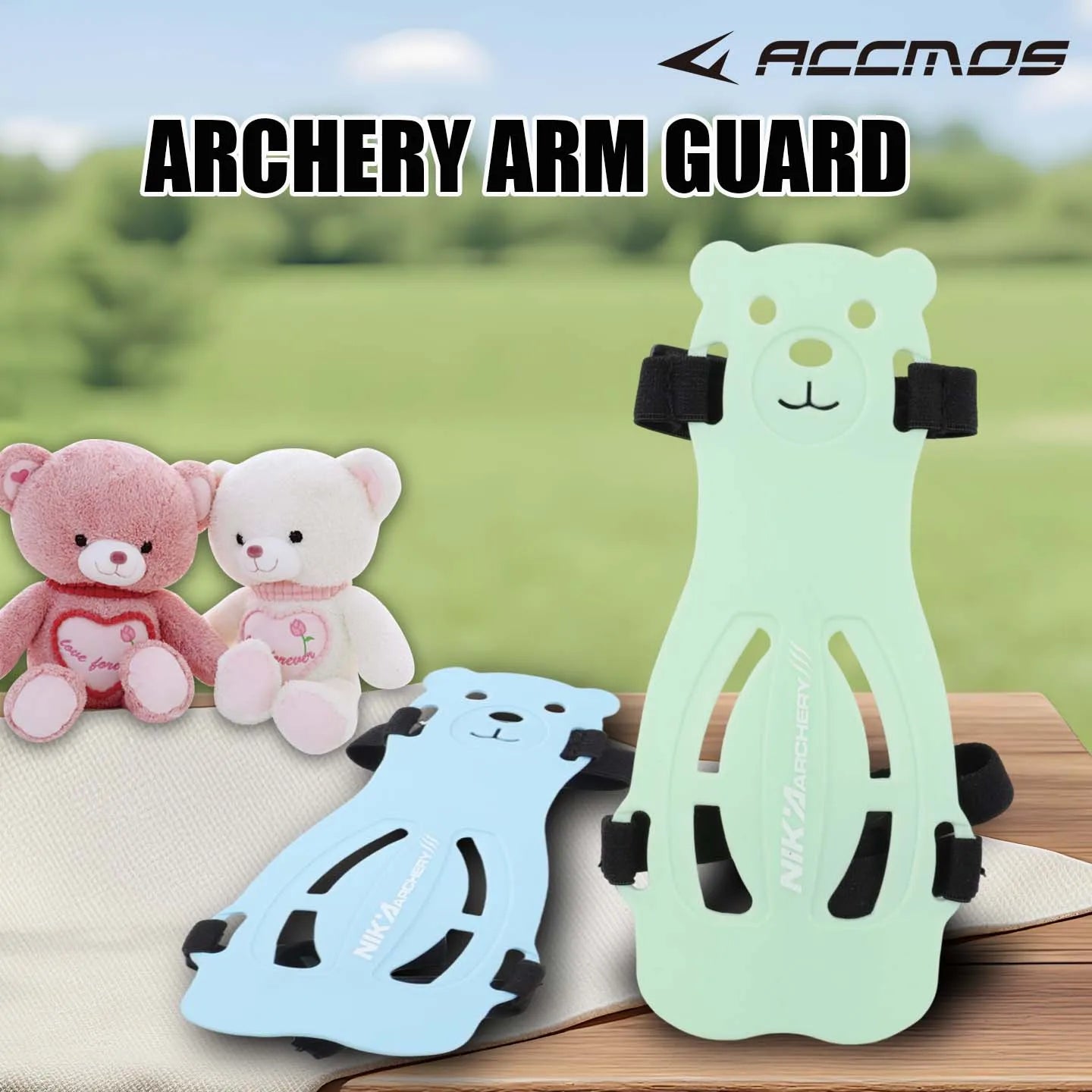 Arm Guard Cute Bear Safe Rubber Adjustable Archery Accessory