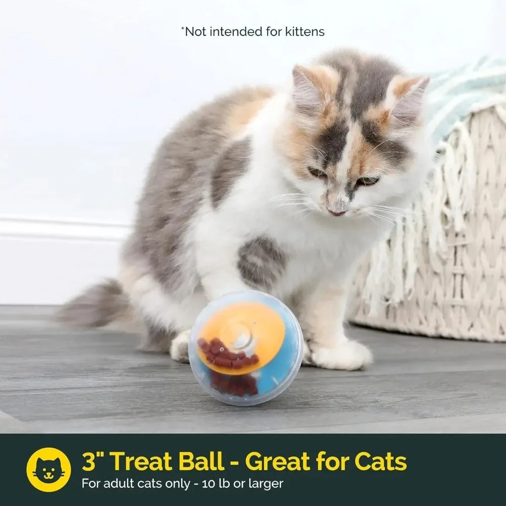 IQ Treat Ball – Interactive Slow Feeder Dog Toy | 3" Dispenser
