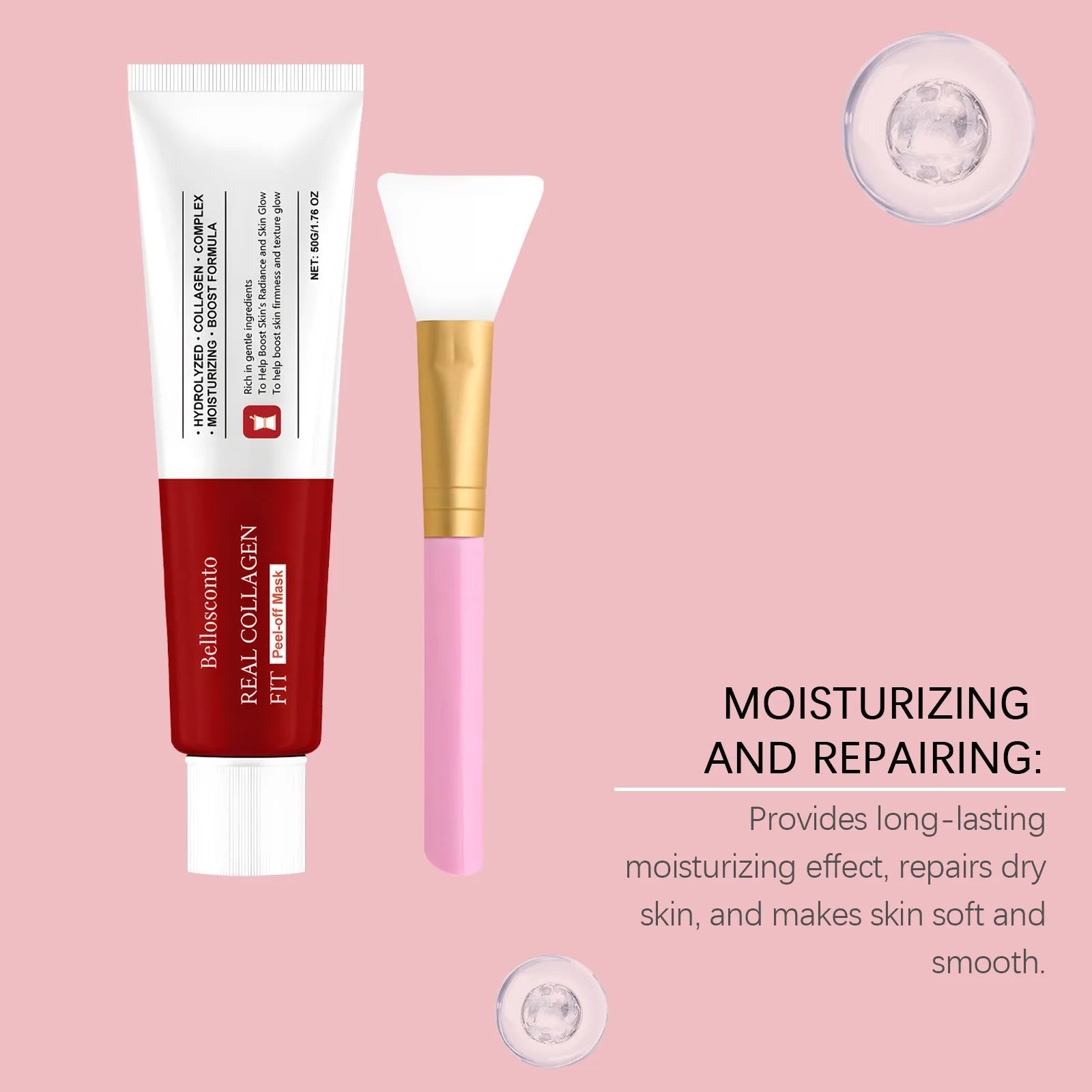 Collagen Peel Off Mask Clean Pores Exfoliating Remove Blackheads Reduce Oil Brighten Dull Skin Moisturize Smooth Skins Face Mask Peaceful Pleasures Health and Wellness