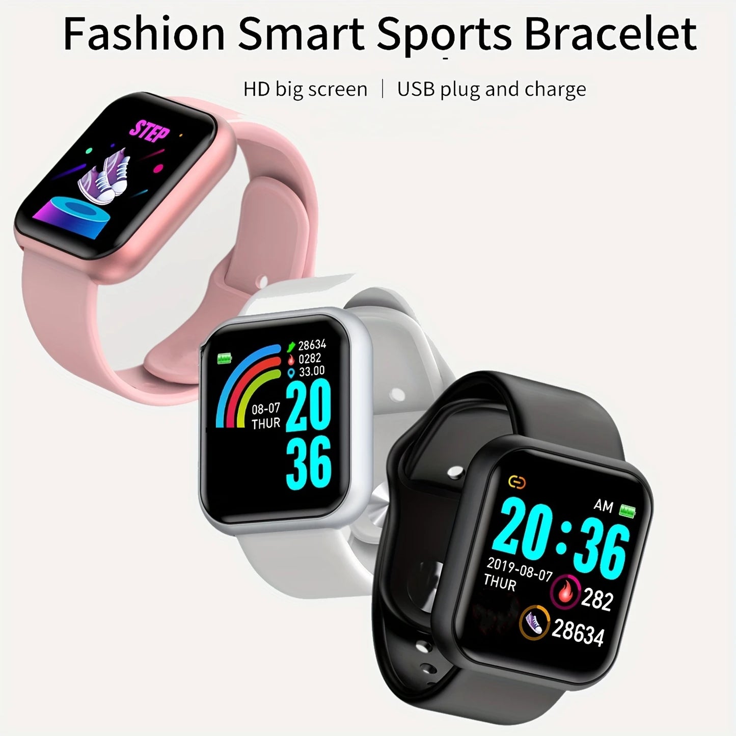 CHAONB D13 Smartwatch – Fitness Tracker, Heart Rate & Sleep Monitor