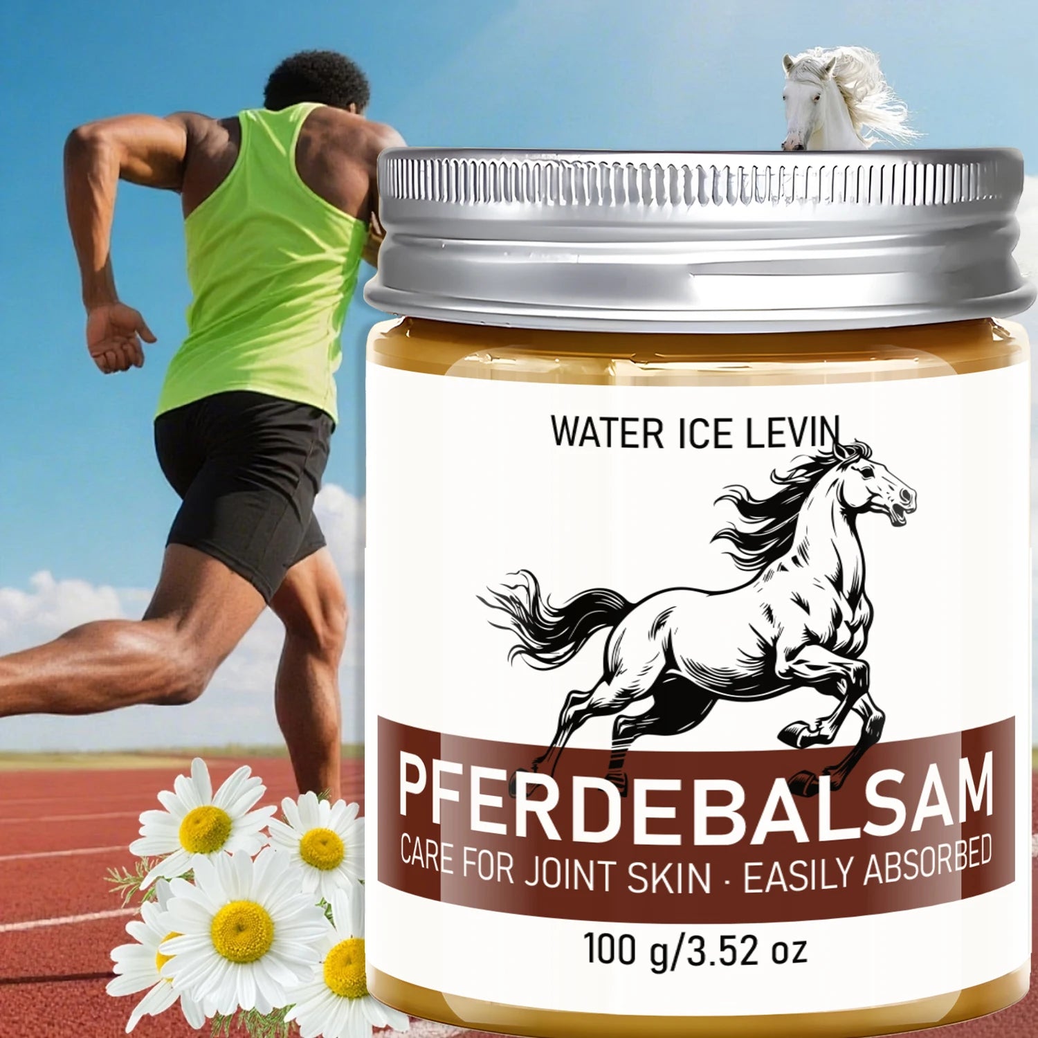 Knee & Foot Massage Cream | Soothing Body Cream with Hyaluronic Acid 100g Peaceful Pleasures Health and Wellness