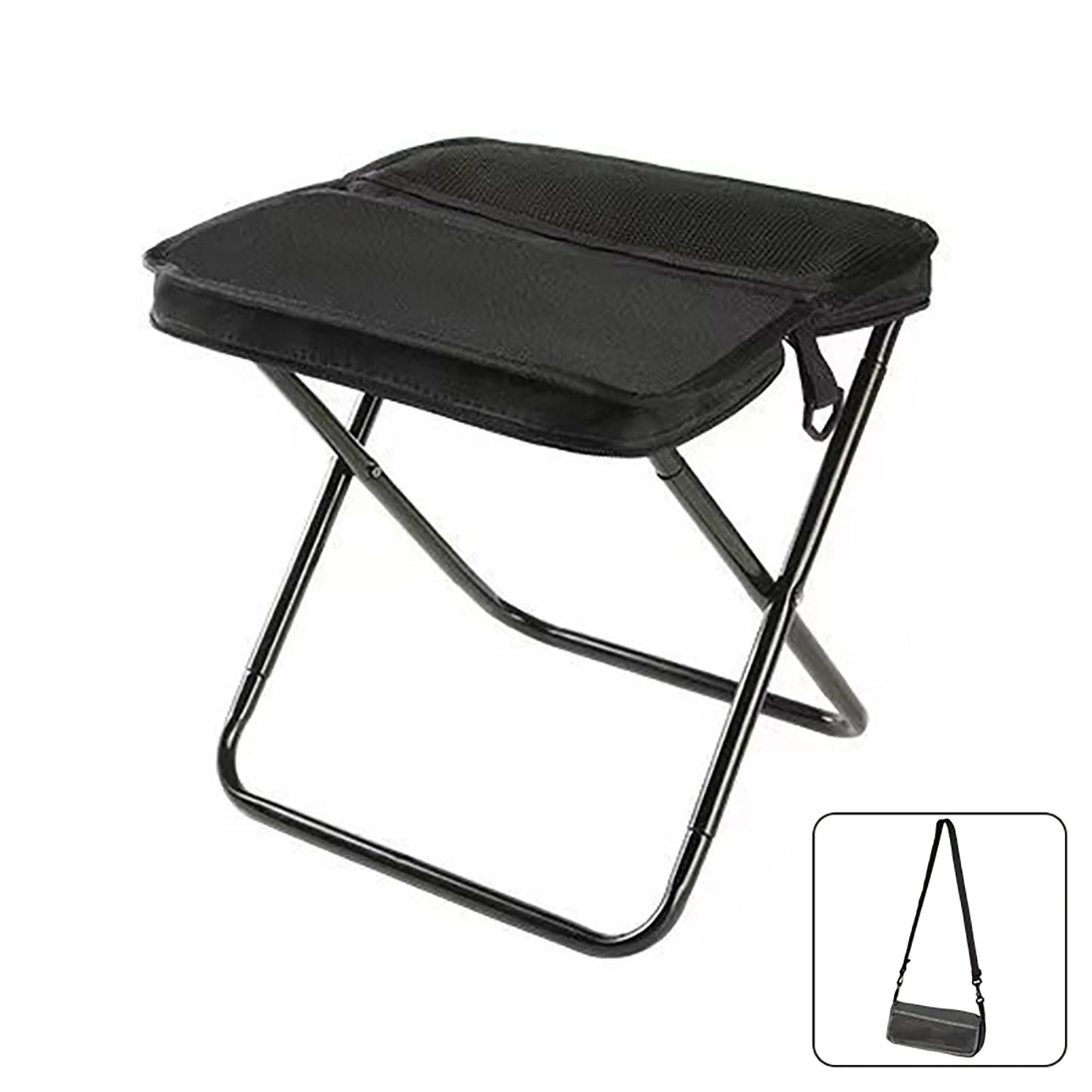 Portable Folding Camping Stool with Carry Bag – Lightweight