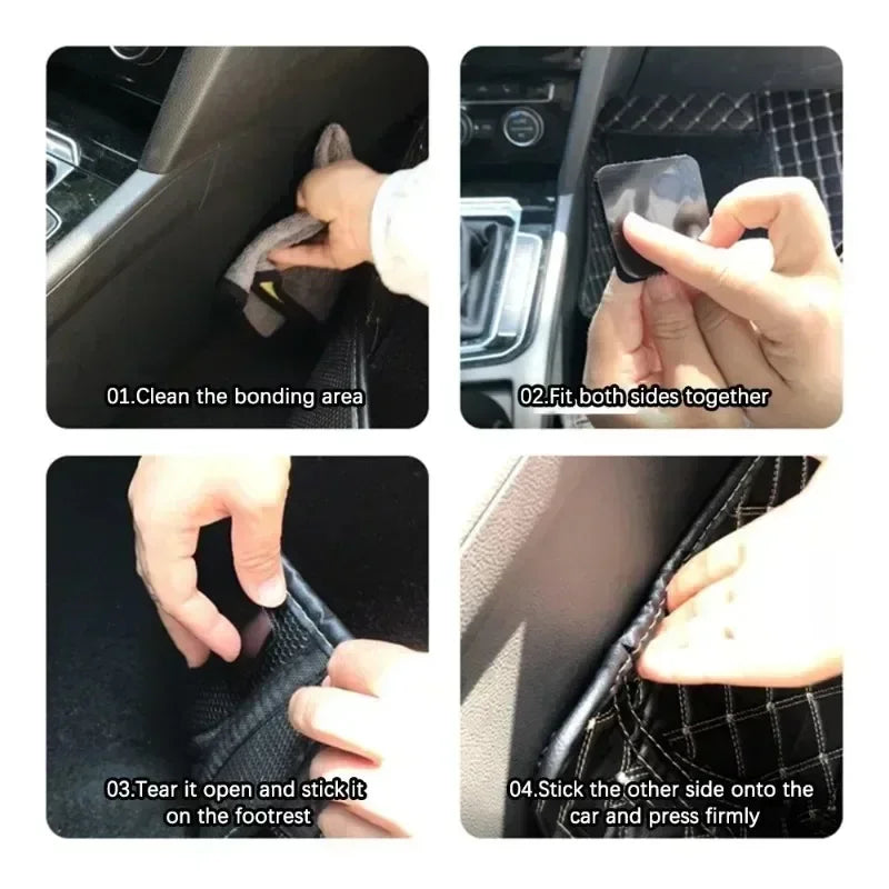 Self-Adhesive Hook & Loop Fastener Patches | DIY 10/30 Pairs