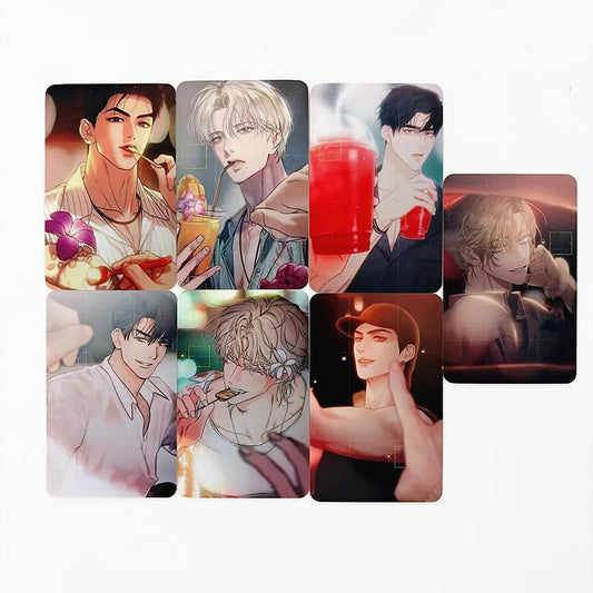 Backlight BL Manhwa Lomo Cards Baek Yeongwoon Han Seo-in Double Sided Peaceful Pleasures Health and Wellness 7PCS