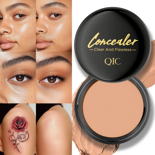QIC Waterproof Concealer – Full Coverage, Smudge-Resistant Face Concealer Oasis Select
