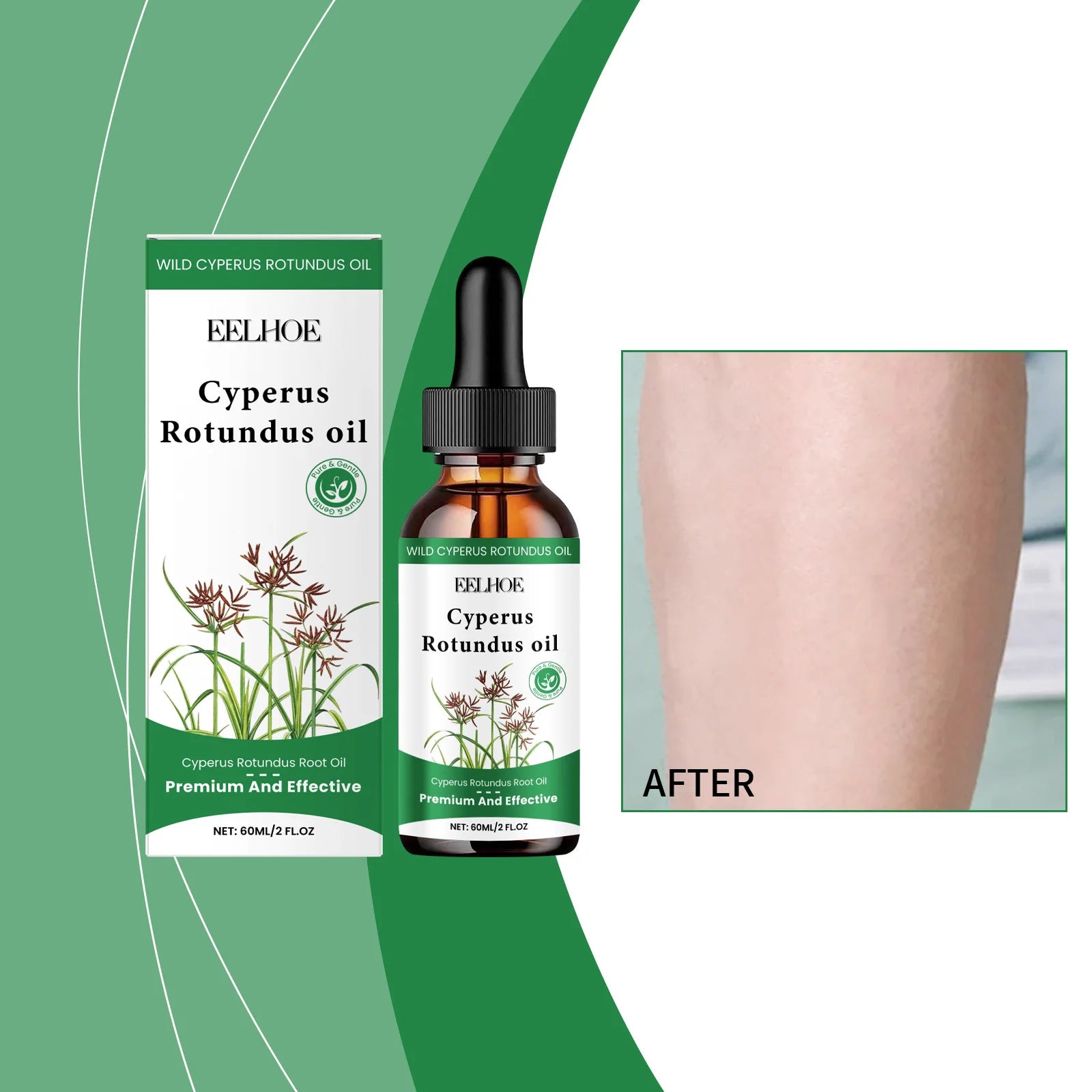 Cyperus Rotundus Essential Oil Moisturizing Smooth Inhibit Hair Growth Natural Ingredient Non-irritating Hair Removal Care Serum Peaceful Pleasures Health and Wellness