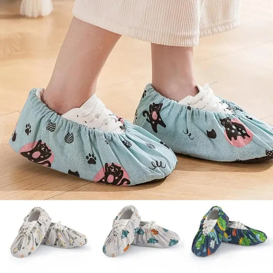Kids Non-Slip Animal Print Shoe Covers | Washable Overshoes Kids Shoe Covers Peaceful Pleasures Health and Wellness