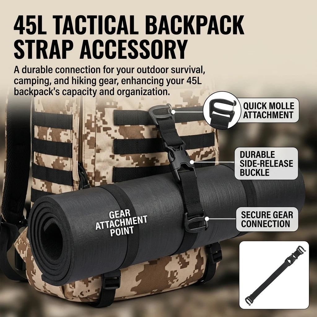 Tactical Backpack Strap | Hiking & Camping Accessory
