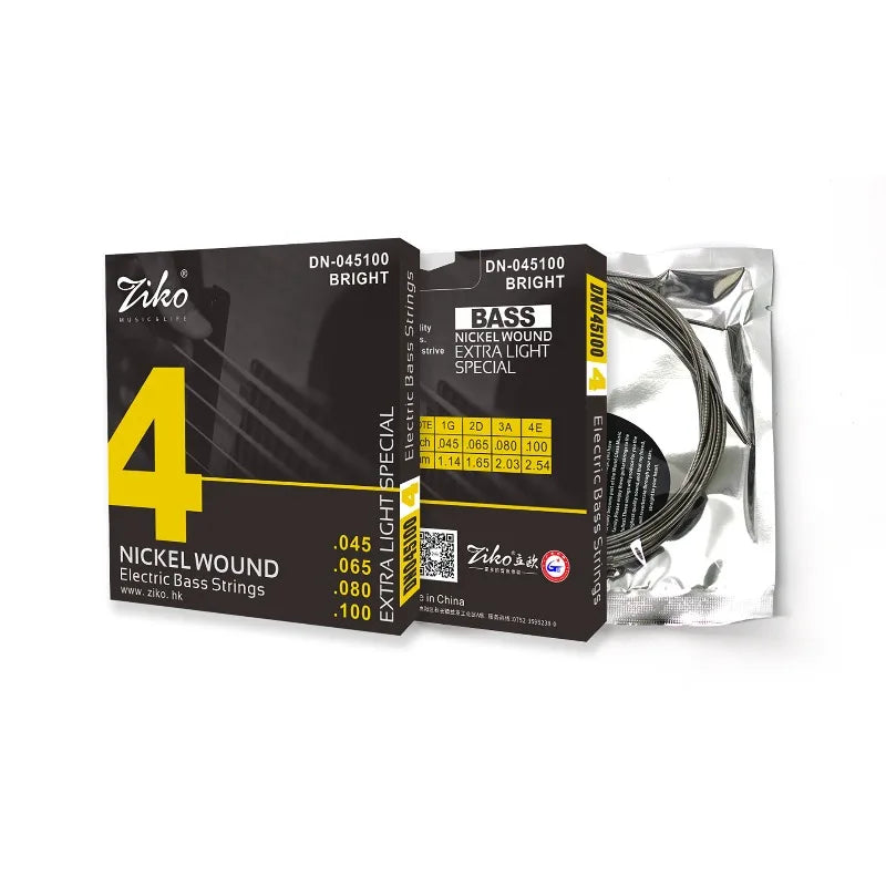 ZIKO DN-045 Four-string Electric Bass String Coated Anti-rust