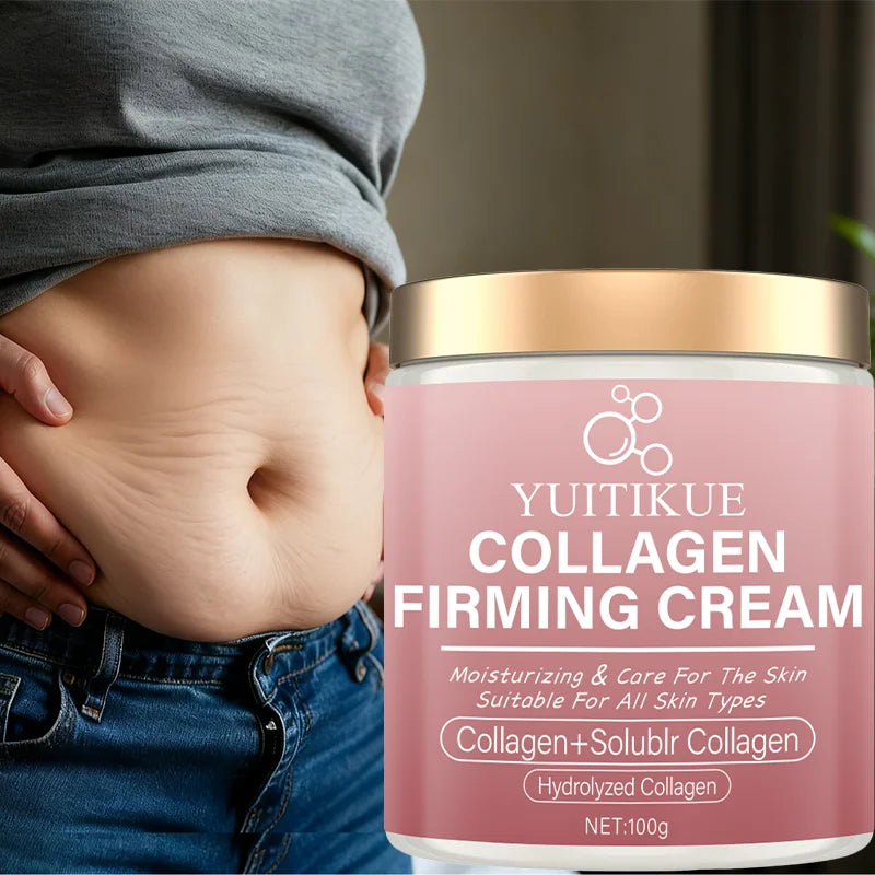 Collagen Firming Cream 100g - Tighten & Lift for Arms Waist Legs, Gentle Formula, Exercise Enhancer, All Skin Types Peaceful Pleasures Health and Wellness