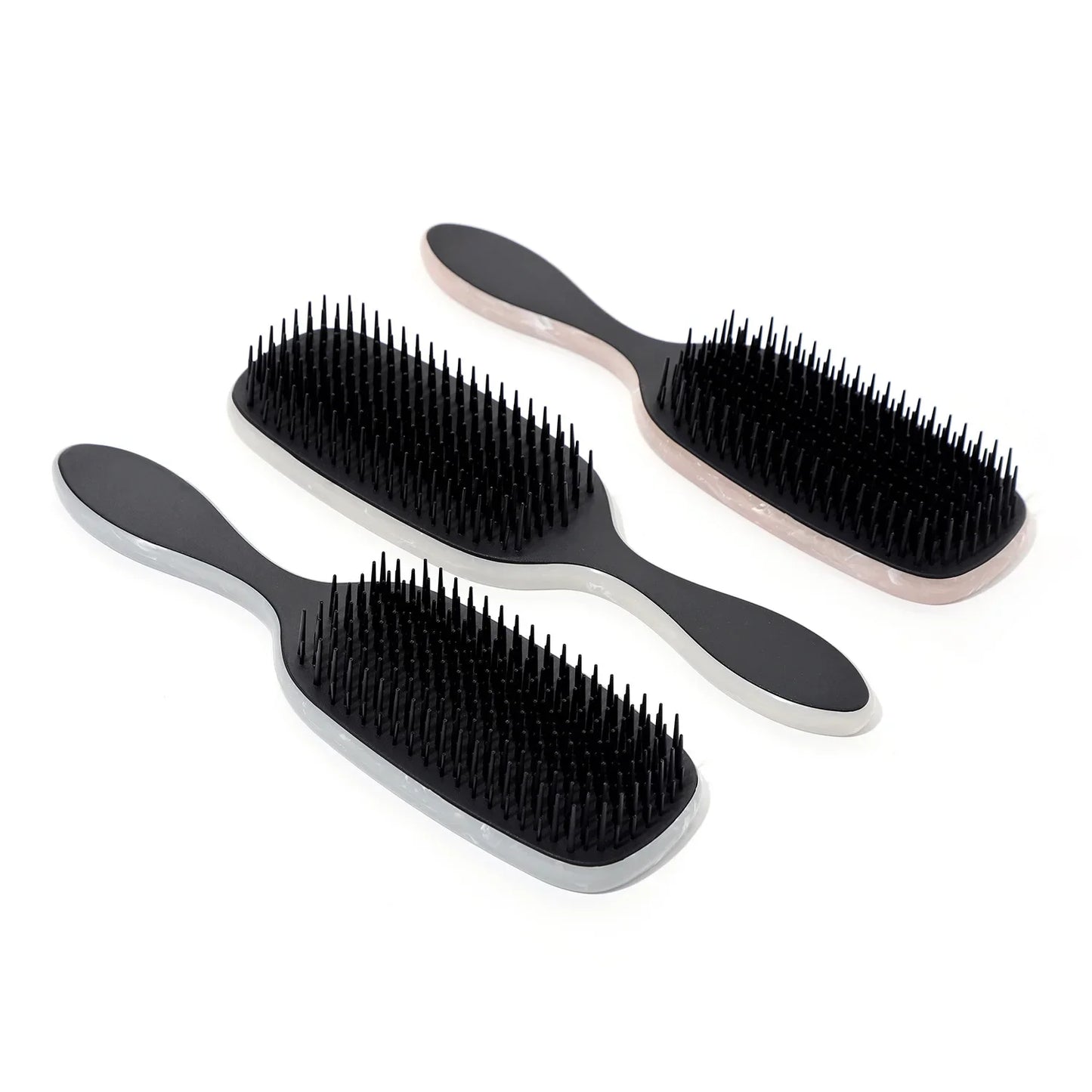 Marble Handle Hair Comb – Scalp Massager & Detangling Brush