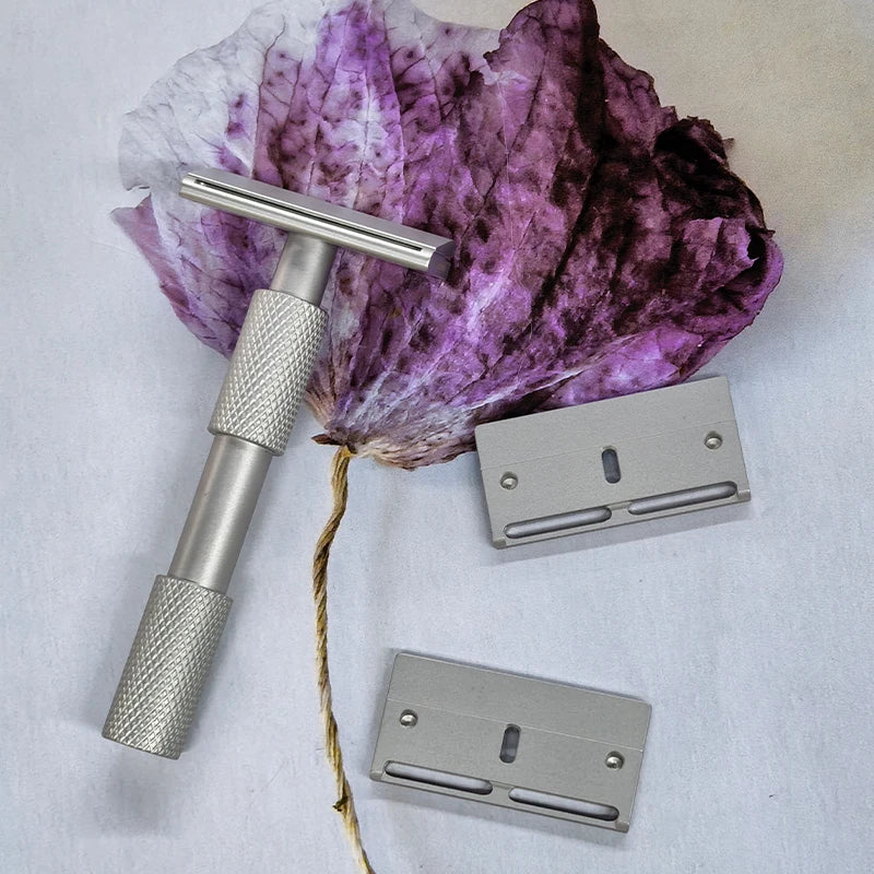 2026 YAQI New Arrival！Aileron GEM Blade Safety Razor Traditional Shaving Razor with 3 Plates for Smooth And Comfortable Cut Peaceful Pleasures Health and Wellness