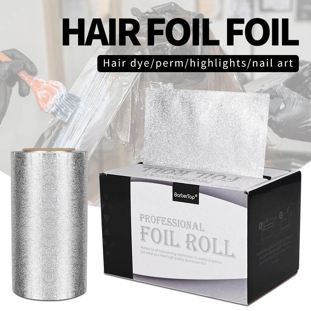 30/50 Meters Long Barbershop Aluminum Foil Tin Foil Exclusively For Hair Salons Pro Salon Tinting Hairdressing and Perm Aluminum Peaceful Pleasures Health and Wellness
