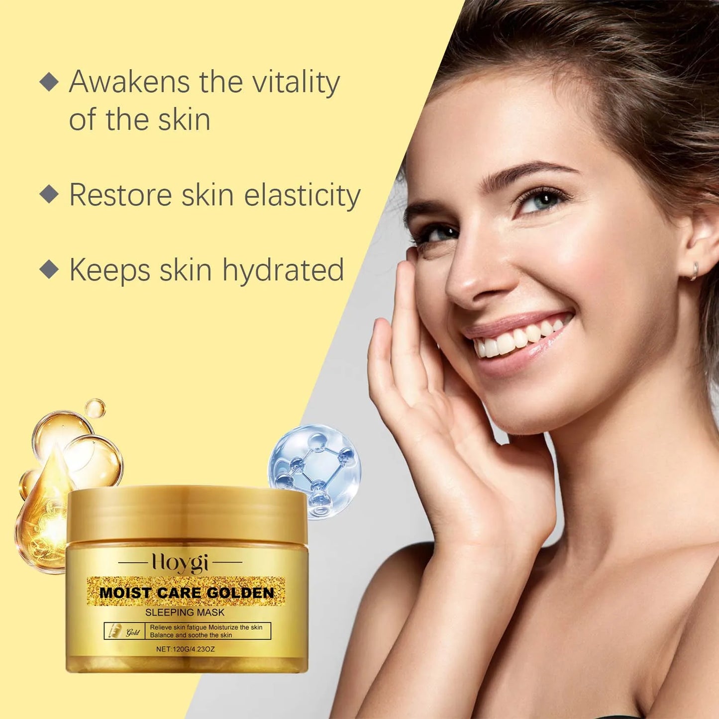 Gold Sleeping Mask – Niacinamide, Pore Tightening & Brightening