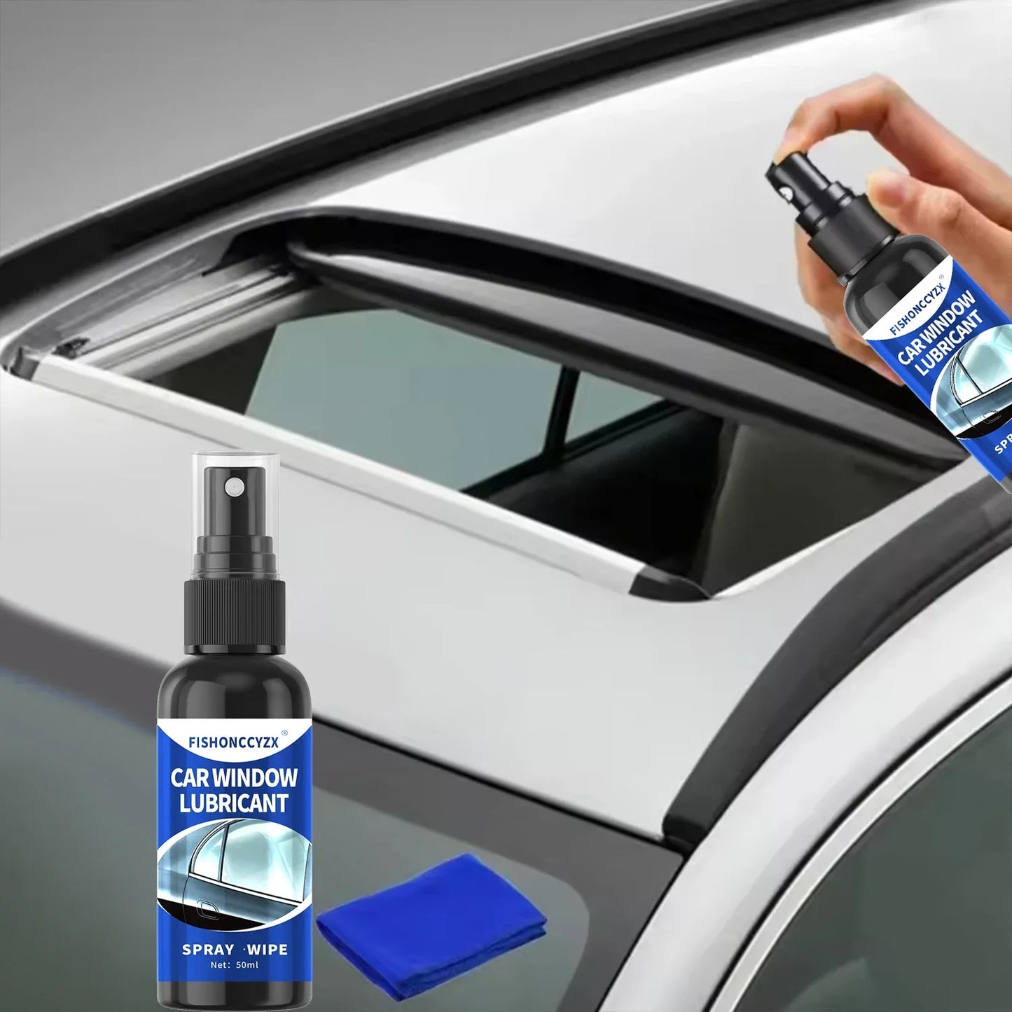 50ml Window Lubricant Rubber Door Rubber Strip Car Softening Maintenance Eliminates Noise Universal Car Products Peaceful Pleasures Health and Wellness