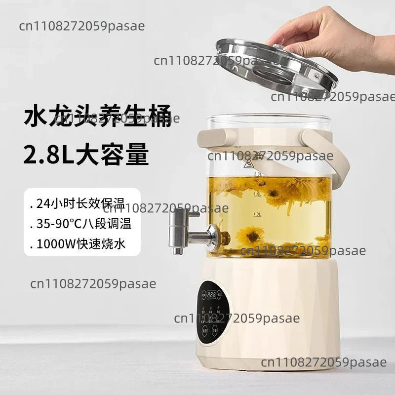 2.8L Glass Health Pot – Tea, Fruit Wine & Stewing | Temp Control