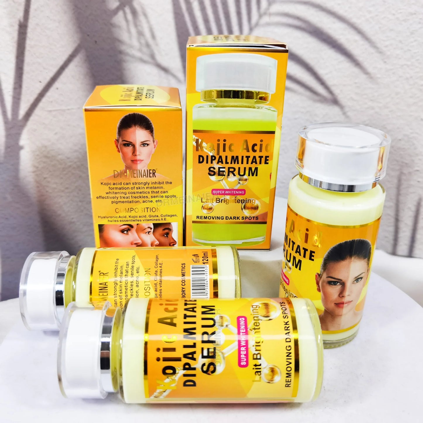 120ml Glutathione Serum for Face & Eye for Brightening Skin,Dark Spot Corrector,With Vitamin E&C Peaceful Pleasures Health and Wellness KOJIC