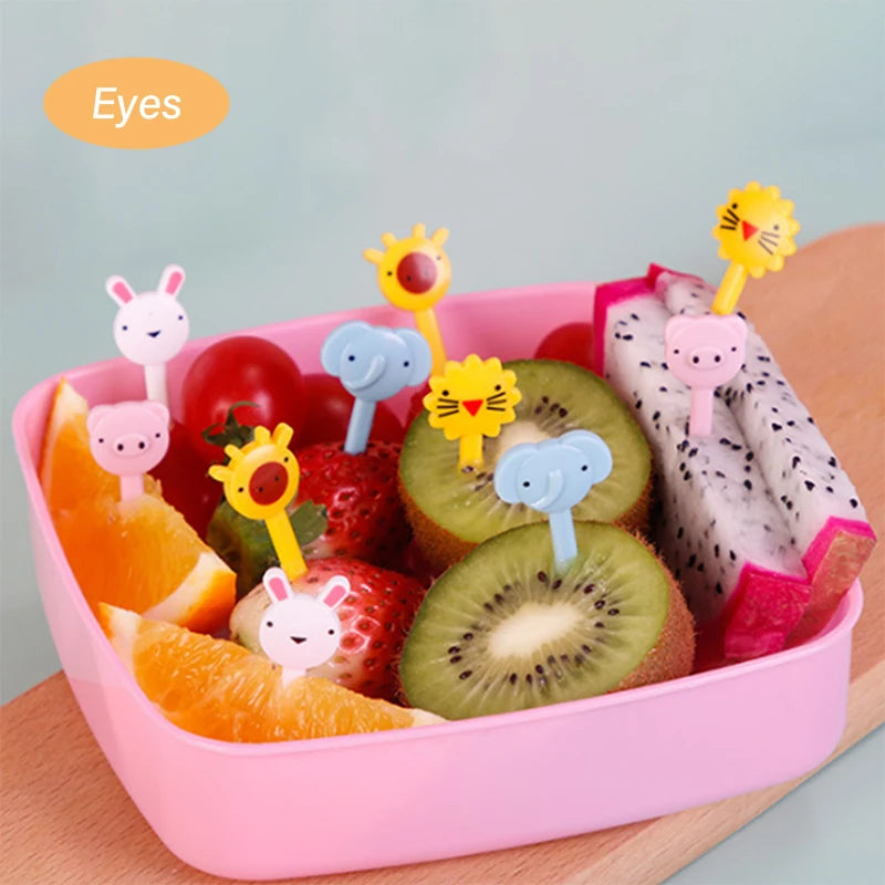 Kids Animal Cartoon Food Picks – Fun Fruit & Snack Forks