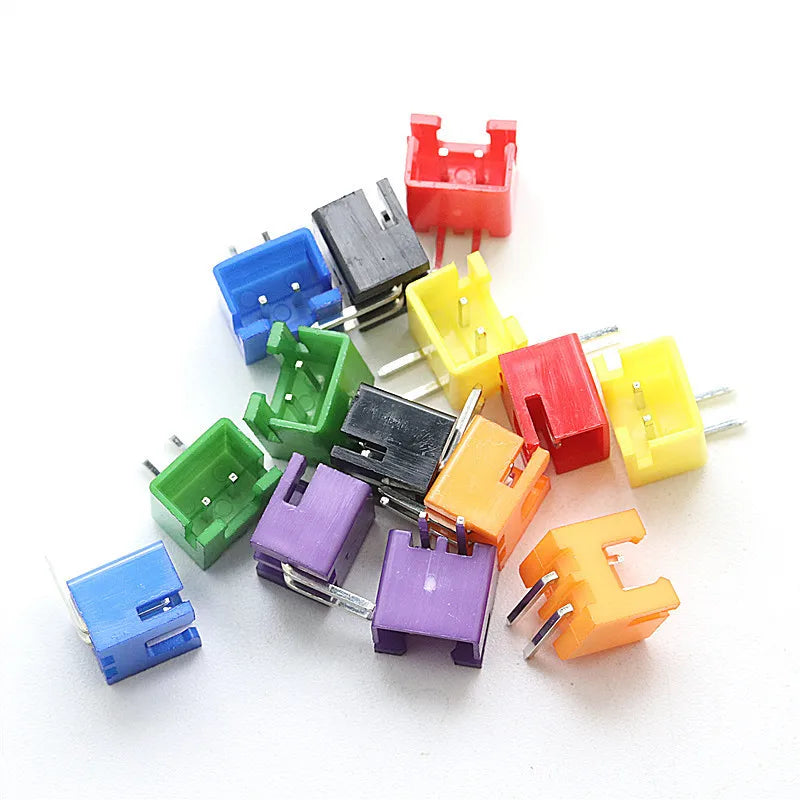 20pcs/Lot XH2.54-2P/3P/4P Rubber Shell / Straight Needle / Curved Needle Color Red Black Yellow Green Blue XH 2.54mm Plug Socket Peaceful Pleasures Health and Wellness