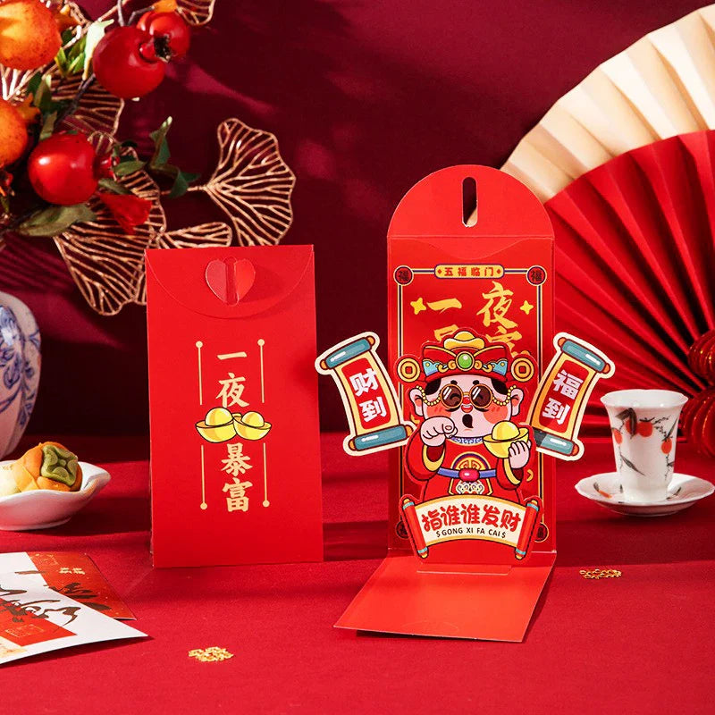 2026 Year of Horse Red Envelopes – 3D Hongbao Lucky Pockets