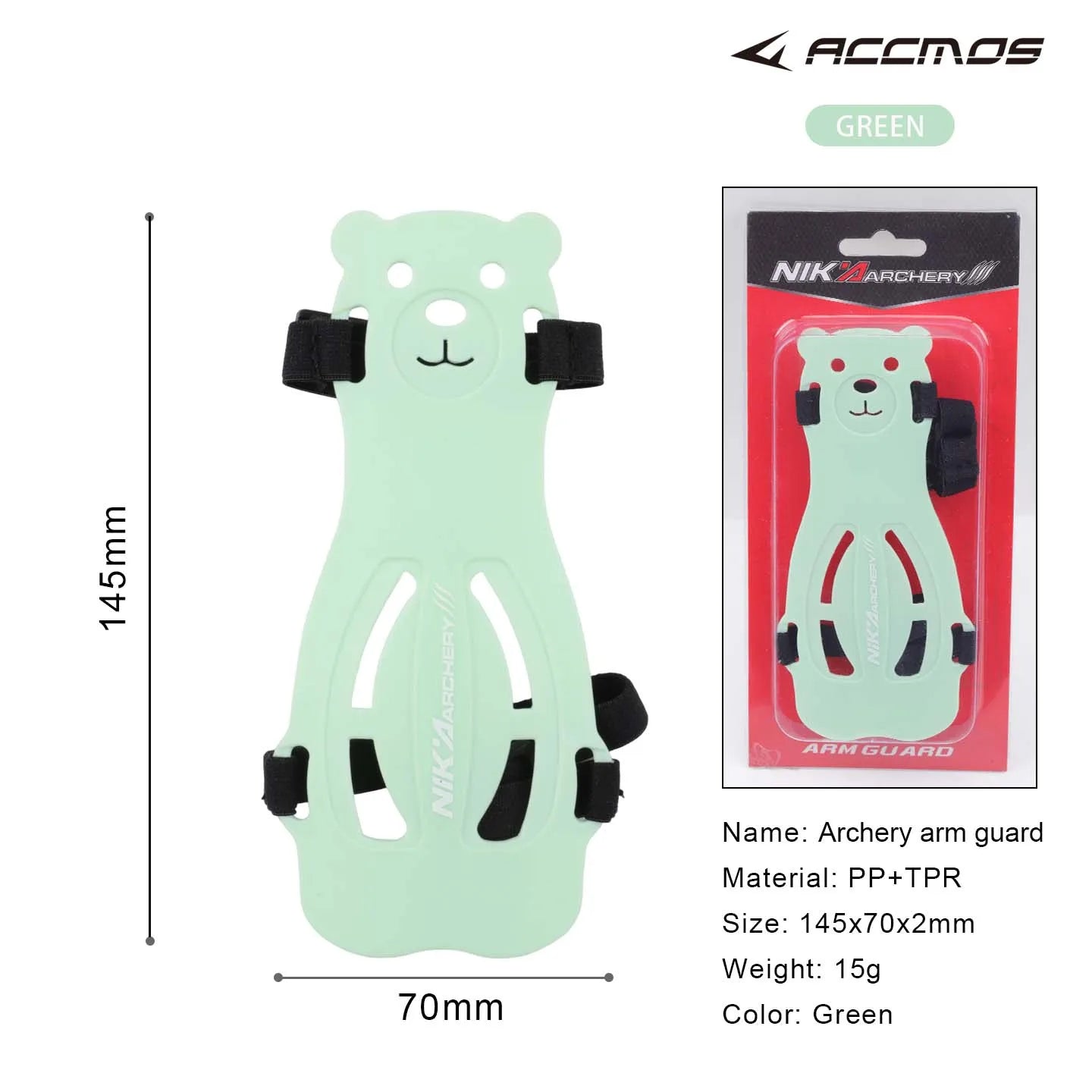 Arm Guard Cute Bear Safe Rubber Adjustable Archery Accessory