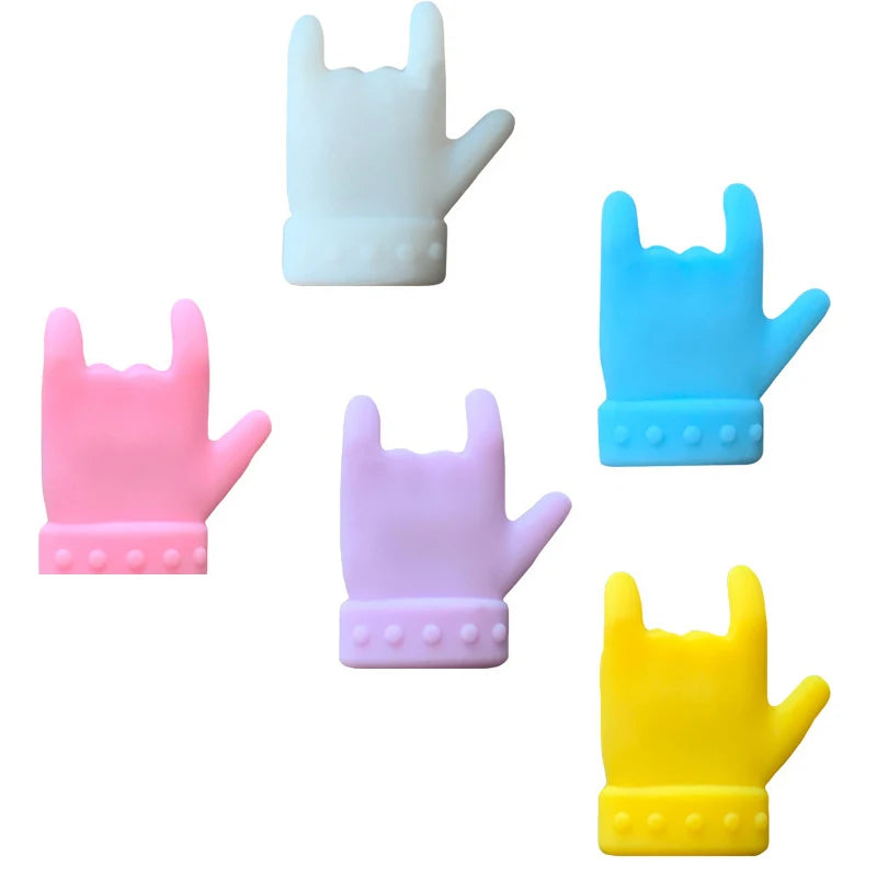 Silicone Wine Glass Markers & Drink Charms – 6 Pack