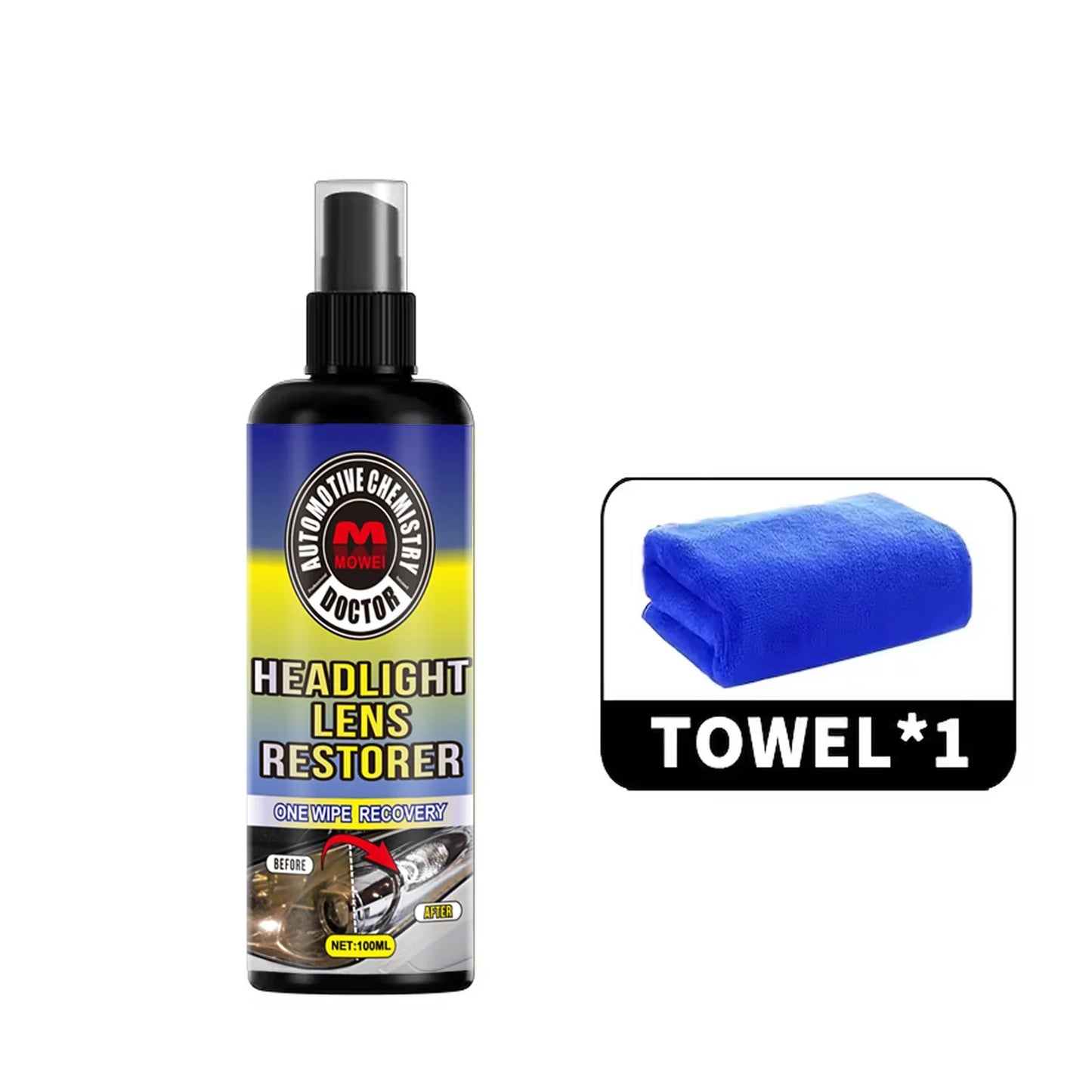 100ml Headlight Restoration Kit – Polish & Protect Car Lenses