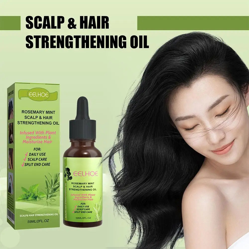 30ml/59ml Batana Rosemary Mint Scalp Hair Strengthening Oil Biotin Essential Oils Nourishing Treatment Split Ends Dry All Types Peaceful Pleasures Health and Wellness