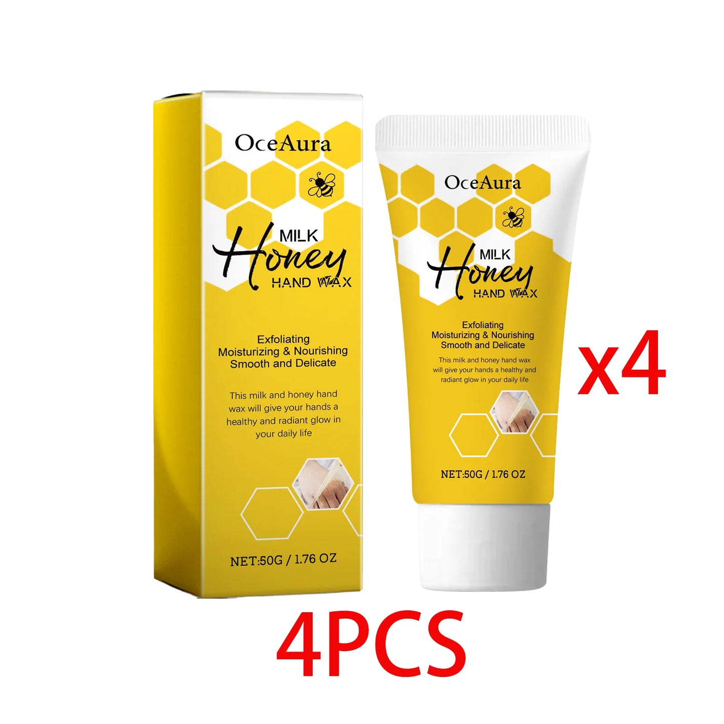 OceAura Milk & Honey Peel-Off Hand Mask | Deep Moisture 50g