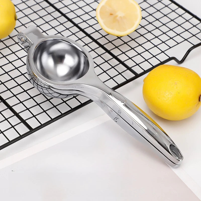 Zinc Alloy Manual Lemon Clip Juicer | Citrus Press Manual Citrus Juicer Peaceful Pleasures Health and Wellness Clear
